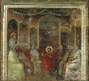 GIOTTO di Bondone Christ among the Doctors oil on canvas